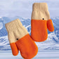 2 pairs of warm gloves - knitted gloves - with cute animal prints - with warm and soft lining - The perfect winter gift for women or children.