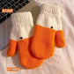 2 pairs of warm gloves - knitted gloves - with cute animal prints - with warm and soft lining - The perfect winter gift for women or children.