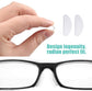 Nose pads for glasses 20 pairs – transparent 15x7x1mm