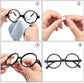 Nose pads for glasses 20 pairs – transparent 15x7x1mm