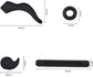 Anti-slip ear cushions for glasses - Frames - Anti-fall ear cushions - Ear hook connectors - 24 pairs