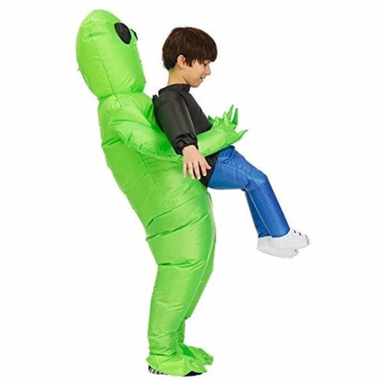 Inflatable Halloween Costume - Kids & Adults - Green (Suitable for heights of 150-190 cm)