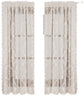 Window Screen - Ice Flower Christmas Tree Window Screen - Wire Mesh - European and American - Christmas - Curtain - Net Curtain 2-piece set (150*100cm)