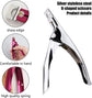 False Nail Clipper - Professional Nail Clipper - Gel Nails - Nail Clipper - Trimmer - Manicure Knife - Artificial Nail Clipper - Professional Nail Clipper for Home Manicure (Silver)