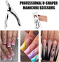 False Nail Clipper - Professional Nail Clipper - Gel Nails - Nail Clipper - Trimmer - Manicure Knife - Artificial Nail Clipper - Professional Nail Clipper for Home Manicure (Silver)
