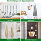 5-pack self-adhesive hooks - Extra strong adhesive hooks - Transparent wall hooks - Self-adhesive - No drilling required - Suitable for bathroom, kitchen, office, bedroom