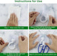 5-pack self-adhesive hooks - Extra strong adhesive hooks - Transparent wall hooks - Self-adhesive - No drilling required - Suitable for bathroom, kitchen, office, bedroom