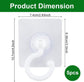 5-pack self-adhesive hooks - Extra strong adhesive hooks - Transparent wall hooks - Self-adhesive - No drilling required - Suitable for bathroom, kitchen, office, bedroom