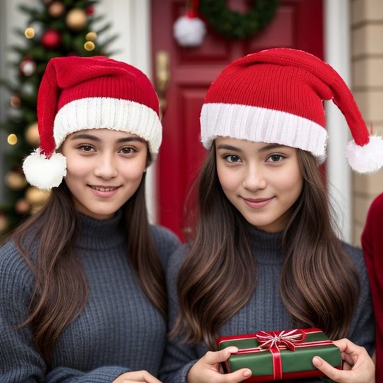 2 Santa Claus Hats - Santa Claus Hats - Hats - Baby Santa Claus Hats - Kids Santa Hats - Christmas Costumes - Santa Claus Hats - Kids Sizes
