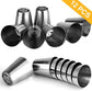 set of 27 cake decorating tips - 12 flower-shaped tips - cake decorating tip set - baking supplies for cookies and cupcakes - 2 leaf-shaped tips - 2 adapters - 10 piping bags