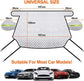 Car Sunshade for Windshield - Car Sun Visor - Winter Cover, Anti-Ice, Dustproof, UV Protection, Snowproof - Suitable for Most Car Models - 197*125cm