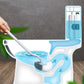 Toilet brushes - (2 pieces) - Toilet brush with rim cleaning brush - Curved toilet brush - Hanging toilet brush - S-shaped curved toilet brush