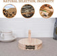 Tortilla Press - Natural Wood Tortilla Press - 6.5 Inch Round Tortilla Press with Handle - Tool for Making Homemade Tortillas, Burritos, Chapatis, and Tortilla Dough