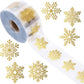 Stickers - 500 sheets - Christmas stickers - Christmas card stickers - Roll of Christmas stickers - Suitable for envelopes, gift boxes, cards, photo albums, crafts, Christmas decorations, etc.