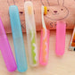 5-Pack - Portable Toothbrush Storage Box - Dustproof Toothbrush Storage Box（Pink + Green + Rose Red + Yellow + Blue）