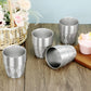 Cups - 4-piece set - Stainless steel cups - Double-walled water cups made of 304 stainless steel - beer cups - coffee cups