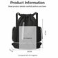 Drawstring Backpack - Waterproof Sports Bag - Lightweight Sports Backpack - With Shoe Compartment - Unisex - Suitable for Basketball, Football, Swimming and Travel - Vegetable