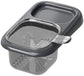 Sink Strainer & Drip Rack - With Suction Cup & Removable Strainer Tray - For Vegetables & Food Waste - Black