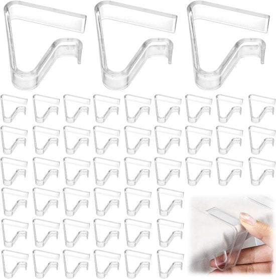 Tablecloth Clips - 48 Pieces - Tablecloth Clips - Transparent Tablecloth Clips - Windproof Tablecloth Clips - Suitable for Weddings