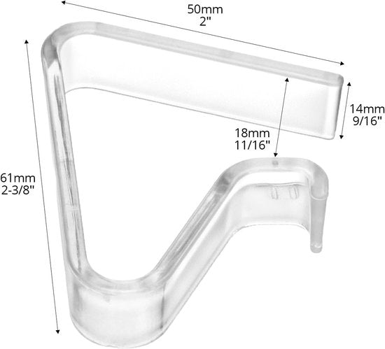 Tablecloth Clips - 48 Pieces - Tablecloth Clips - Transparent Tablecloth Clips - Windproof Tablecloth Clips - Suitable for Weddings