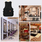 Apron - Vest-style apron - Baking and kitchen tools - Waterproof - Stain-resistant - Unisex - Black