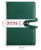 Agenda 2026 adults - Planner - Journal - Organizer - Business - Texture - PU material - A5 format - Vegetable