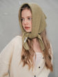 Triangular Knitted Scarf - Soft Acrylic Fabric - As a Scarf, Shawl or Blanket - In Solid Colors - Black