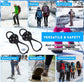 Snow boots with non-slip soles - Set of 4 - Safe walking on icy and snowy roads - Suitable for size L (35-45) - Non-slip studs - Suitable for winter walking, hiking, jogging, strolling and mountaineering