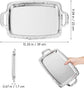 Tray - Stainless steel tray - Snack and fruit bowl for the desk - Rectangular storage tray - Suitable for footstools, coffee tables and rectangular stainless steel trays