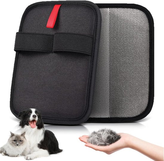 Pet Hair Removal Gloves - 2-Piece Set - Pet Hair Removal Brush - Anti-static Dog Hair Removal Gloves - Suitable for clothing, furniture, carpets, cat beds, etc.