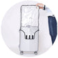 Luggage Cover - Transparent PVC Material - Waterproof and Scratch Resistant - Semi-transparent Luggage Cover - Suitable for Business Travel and Daily Use - 28