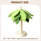 4 Pack Leaf-Shaped Silicone Pot Trivets with Tree Storage Stand, Heat Resistant Non-Slip Mats for Hot Pots and Pans, Green