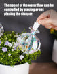 Large Plant Watering Balls (2-Pack), Iridescent Glass Cactus Self-Watering Globe, Glass Watering Device for Potted Plants - 4.7 oz/140 ml Capacity, Automatic Irrigation System, Cute Garden Gift