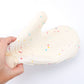 Quilted Cotton Terry Oven Mitts, Pot Holders, Kitchen Brushes, Set of 5, Heat Resistant, Silicone Handles, Shake