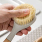 Natural Sisal Dishwashing Brush with Wooden Handle, Scratch-Resistant Pan and Dish Scrubber for Pots, Plates and Kitchen Cleaning