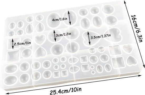 Large Silicone Resin Jewellery Casting Mould, Pendant and Earring Making Mould for Epoxy Resin, DIY Craft Projects and Gift Making