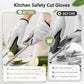 Cut Resistant Gloves for Men Women, Kitchen Gloves for Food Prep, Cutting Gloves With Superior Comfort and Grip for Meat Cutting, Oyster Shucking