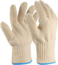 1 Pair, BBQ gloves, Oven mitts, Thickened thighs, Heat resistant, Thickened knitted cotton, for Cold Weather, Travel and Daily Winter Wear, White
