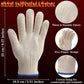1 Pair, BBQ gloves, Oven mitts, Thickened thighs, Heat resistant, Thickened knitted cotton, for Cold Weather, Travel and Daily Winter Wear, White