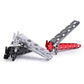 Aluminum Pot Gripper Foldable Lightweight Cooking Handle Clamp for Camping Kitchen Cookware Black 12.5 cm