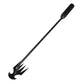 Long Manual Weeding Tool with High Carbon Steel Claw and Ergonomic Handle for Garden Beds, Yards, Lawns and Potted Plants, Black
