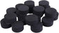 24 Pack Self-Adhesive Flower Pot Feet, Round Plant Pot Risers for Drainage, Slip Protection and Patio Protection, Black, 1.5 cm