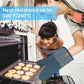 4 Pieces, Oven Mitt Set, Heat-resistant kitchen gloves and heat insulation mat set, Silicone non-slip gloves and heat, for kitchen