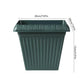 Square Thickened Root-Control Plastic Flower Pot Imitation Ceramic Thick Gardening Planter Durable Square Plant Container For Indoor Outdoor Patio