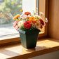 Square Thickened Root-Control Plastic Flower Pot Imitation Ceramic Thick Gardening Planter Durable Square Plant Container For Indoor Outdoor Patio