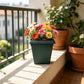 Square Thickened Root-Control Plastic Flower Pot Imitation Ceramic Thick Gardening Planter Durable Square Plant Container For Indoor Outdoor Patio