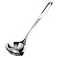 Reheyre Scalding Resistant Stainless Steel Soup Ladle with Long Handle - Cookware Supplies S As the picture