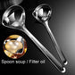 Reheyre Scalding Resistant Stainless Steel Soup Ladle with Long Handle - Cookware Supplies S As the picture