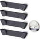 Pan Lid Holder, Pot Lid Organizer for Cabinet Door, Pan Pot Cover Holder for Kitchen, Set of 4