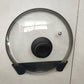 Pan Lid Holder, Pot Lid Organizer for Cabinet Door, Pan Pot Cover Holder for Kitchen, Set of 4